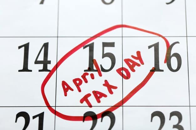 A visual representation of the four quarterly tax deadlines for estimated taxes, highlighted on a calendar. Each deadline is clearly marked with a reminder of the due date.