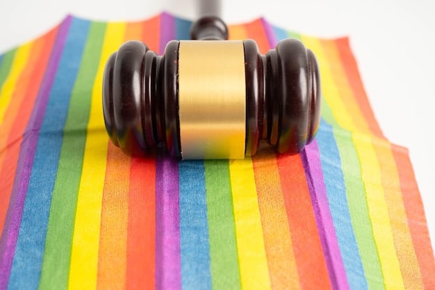 A close-up of a gavel striking a wooden sound block, symbolizing monetary policy decisions and their impact on markets. Soft, focused lighting.