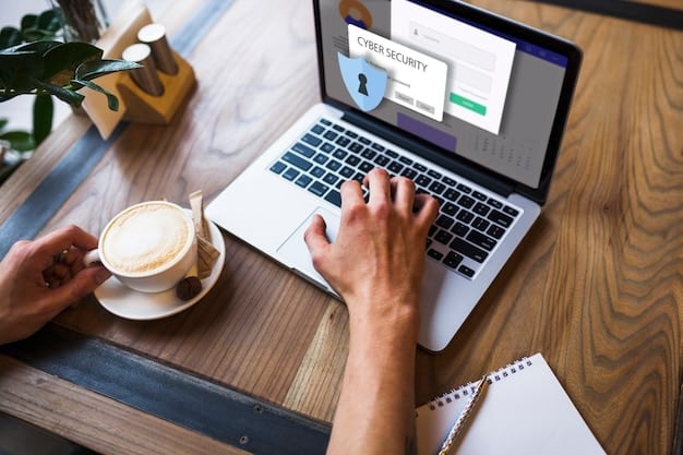 An individual using a laptop with a secure login screen, highlighting the importance of strong passwords and two-factor authentication for protecting online accounts.
